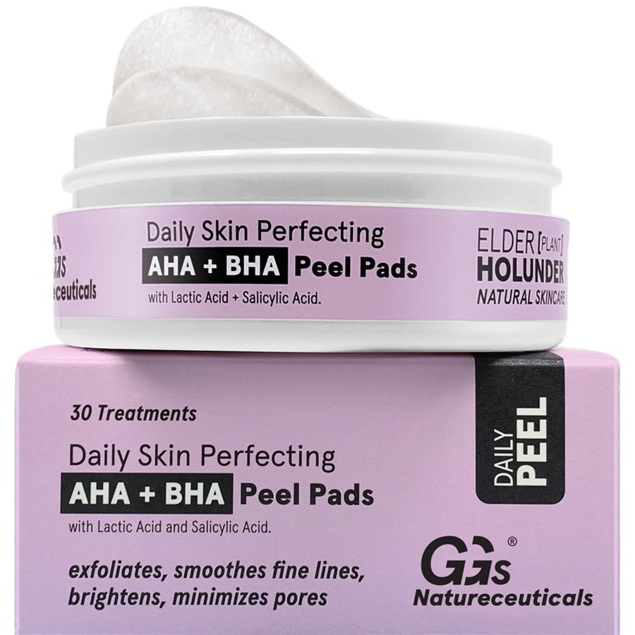 GGs Natureceuticals Cleansing Daily Skin Perfecting AHA + BHA Peel Pads