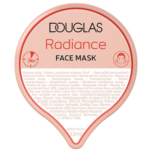 Douglas Collection Pflege Radiance Face Mask Feuchtigkeitsmasken Damen