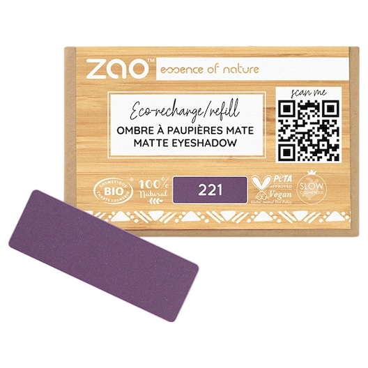 Zao Eyeshadow & Primer Refill Rectangular Matt Øjenskygger Female 1,3 g