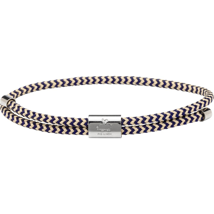 Pig & Hen Rope Bracelets Navy-sabbia Argento Little Lewis