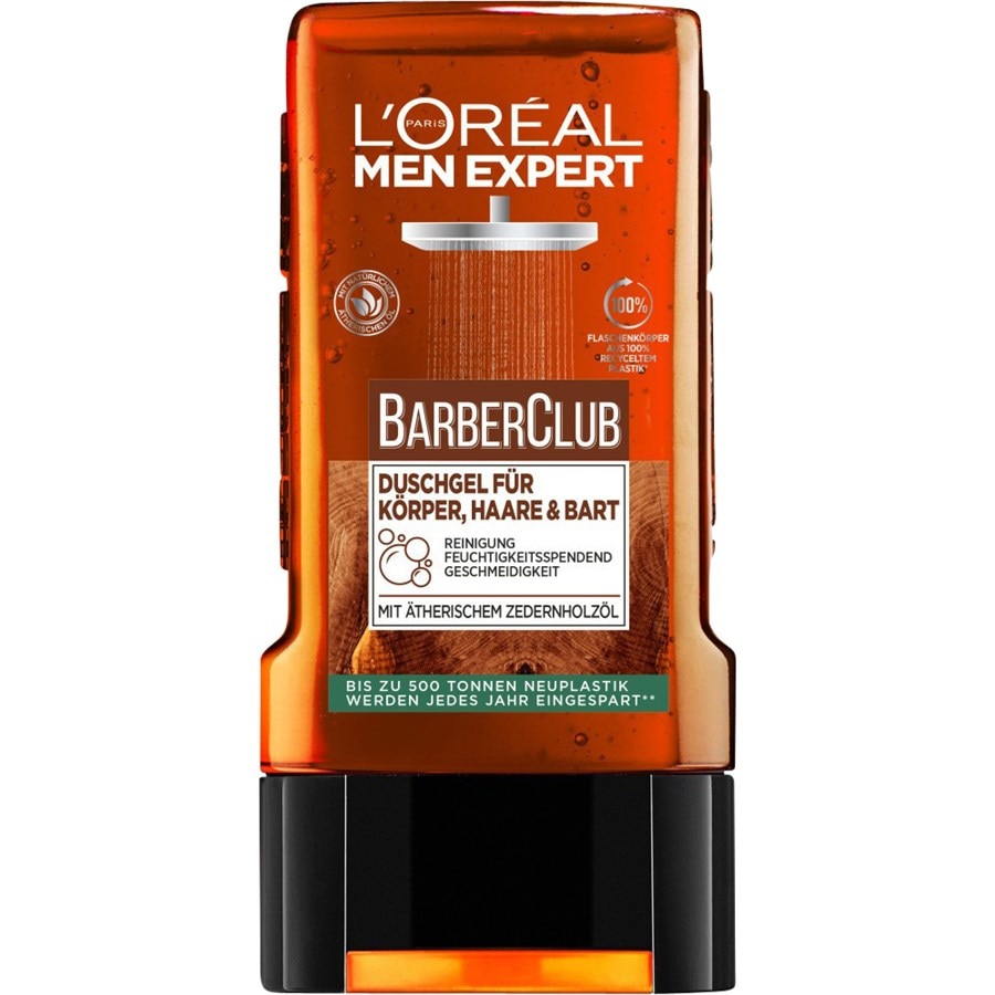 L’Oréal Paris Men Expert Barber Club Duschgel für Körper, Haare & Bart 2 x 400 ml